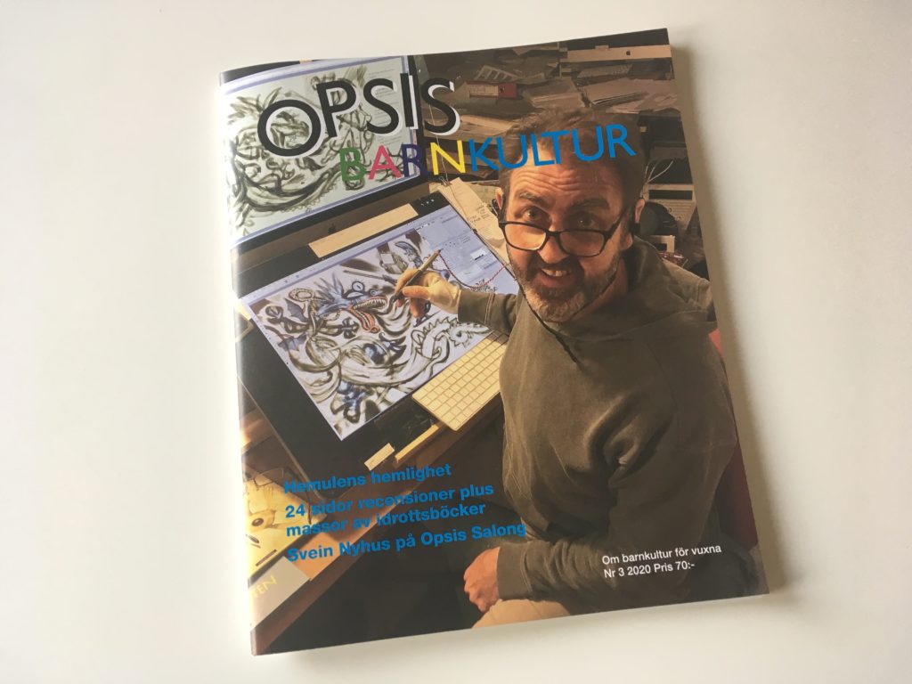 Framsidan av tidningen Opsis Barnkultur. 